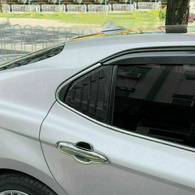 for Toyota for Camry 2018-2023 ABS Carbon Look Side Window Louver Shutter Cover Trim