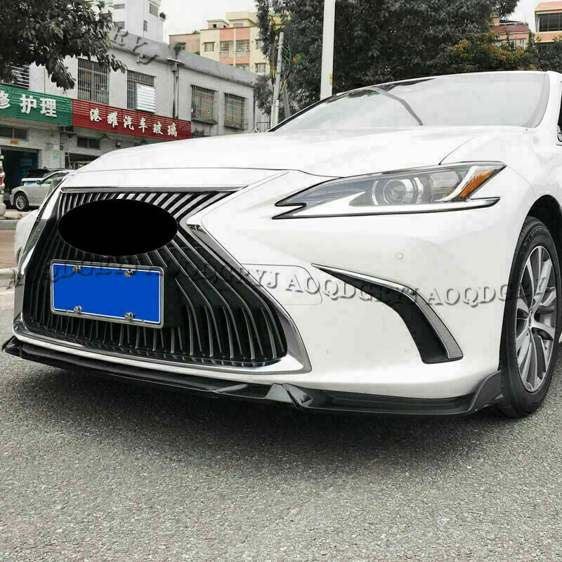 for Lexus ES350/300h/250 2019-22 Carbon Fiber Front Bumper Lip Body Kit Spoiler