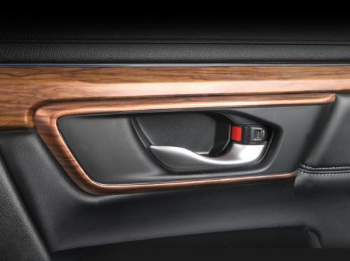 for Honda CRV CR-V 2017-2022 Matte Peach Wood Interior Door Handle Cover Trim 4