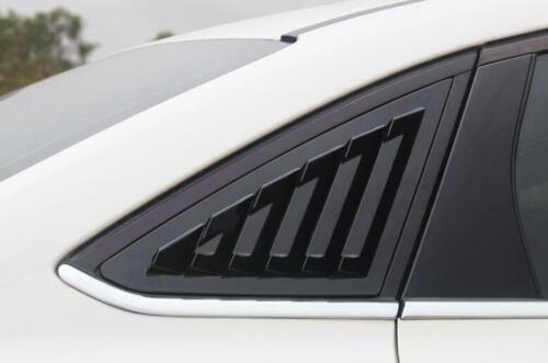 Black Rear Side Vent Window Scoop Louver Cover 2P for Ford Focus Sedan 2012-2018