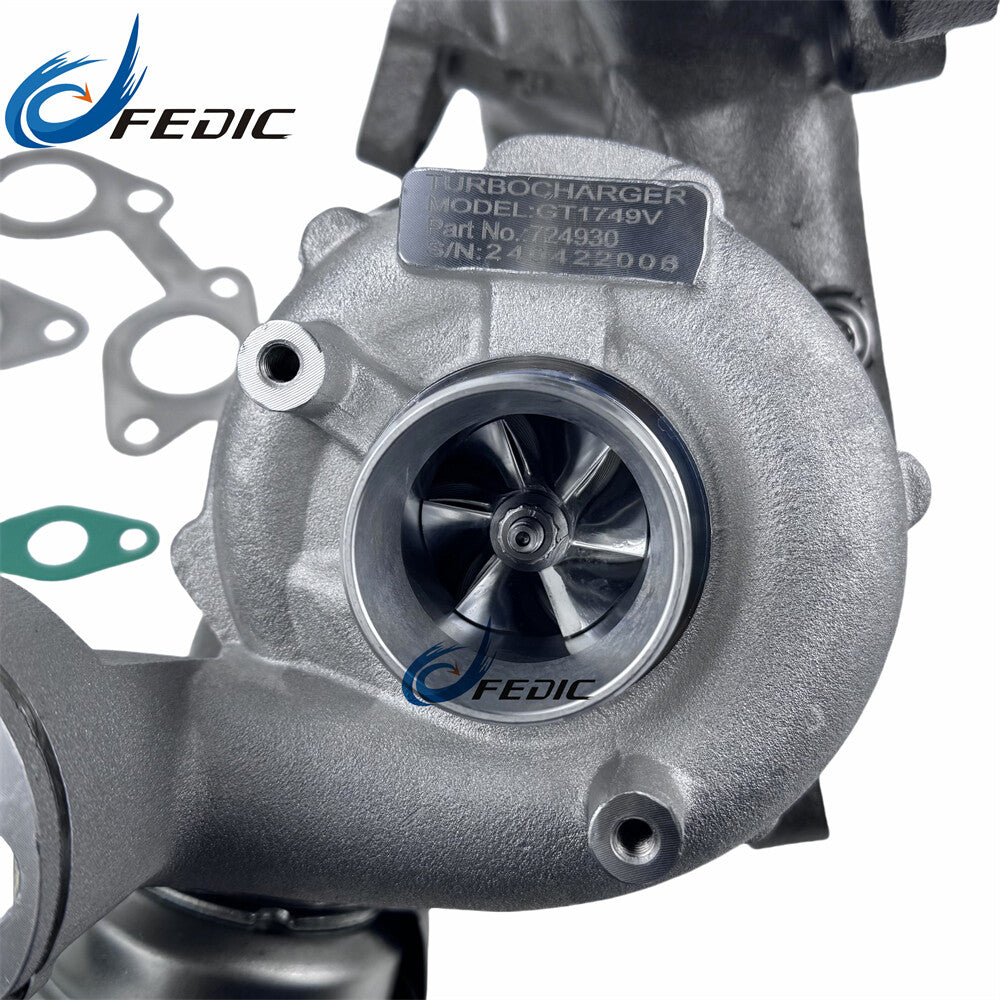 GT1749V 724930 MFS Turbocharger for Audi A3 for Seat Altea for VW for Golf for Passat B6 2.0 TDI