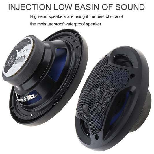 Pair 6.5Inch 500W Full Range Frequency Car Door Audio Music HiFi Coaxial Speaker