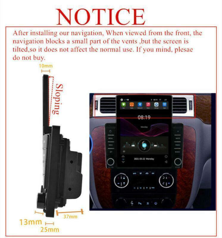 For 07-13 for Chevrolet Suburban Tahoe for GMC for Yukon 9.5 Android 10.1 Stereo Radio GPS