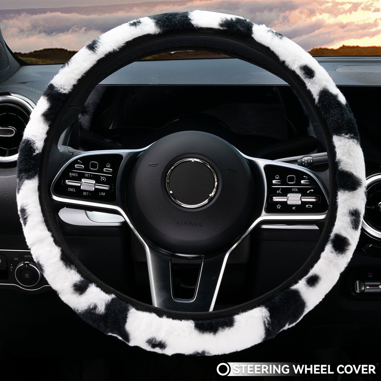 Steering wheel cover plush steering wheel cover steering wheel protector steering wheel cover car anti-slip