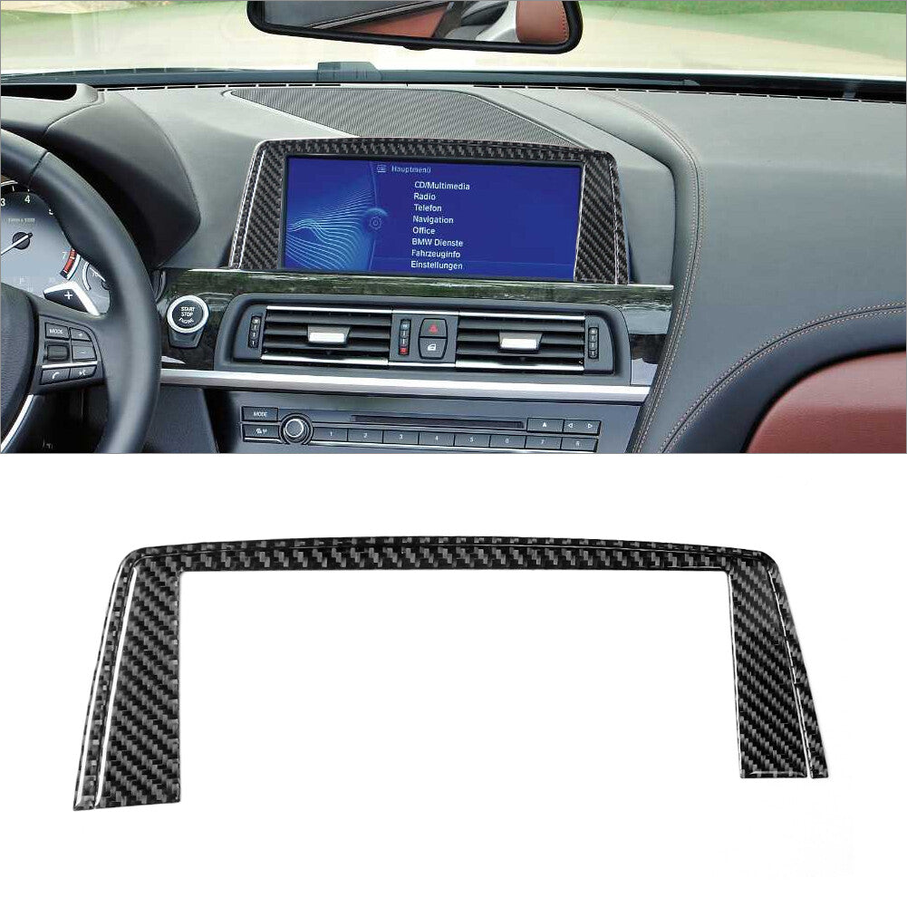 20Pcs Carbon Fiber Central Console Kit Cover Trim for BMW 6 Series F12 F13 11-18