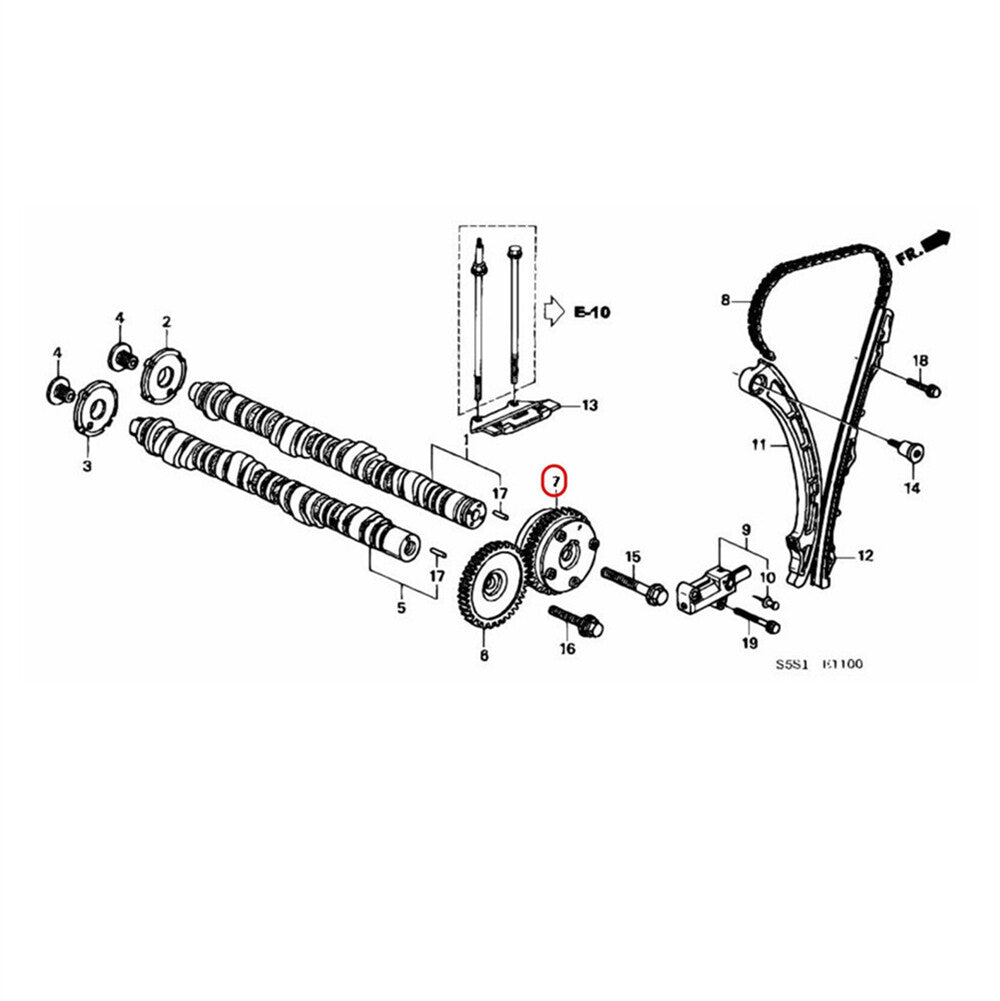 50¡ã VTC Actuator Intake Cam Gear Fits for Honda K-Series K20A K24A EP3 DC5 FD2