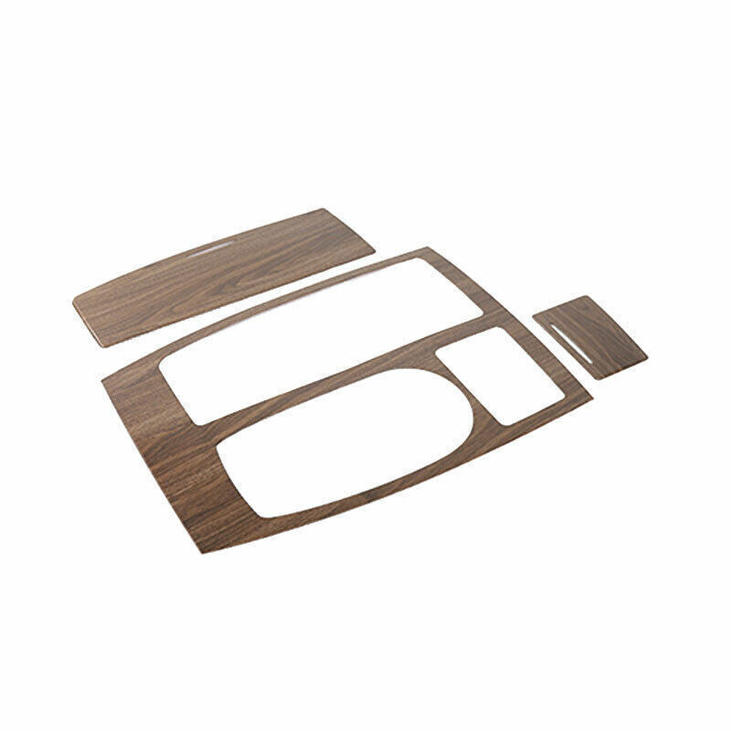 Console Gear Shift Frame Cover Trim Fit for Nissan Armada Y62 2017-20 Wood Grain