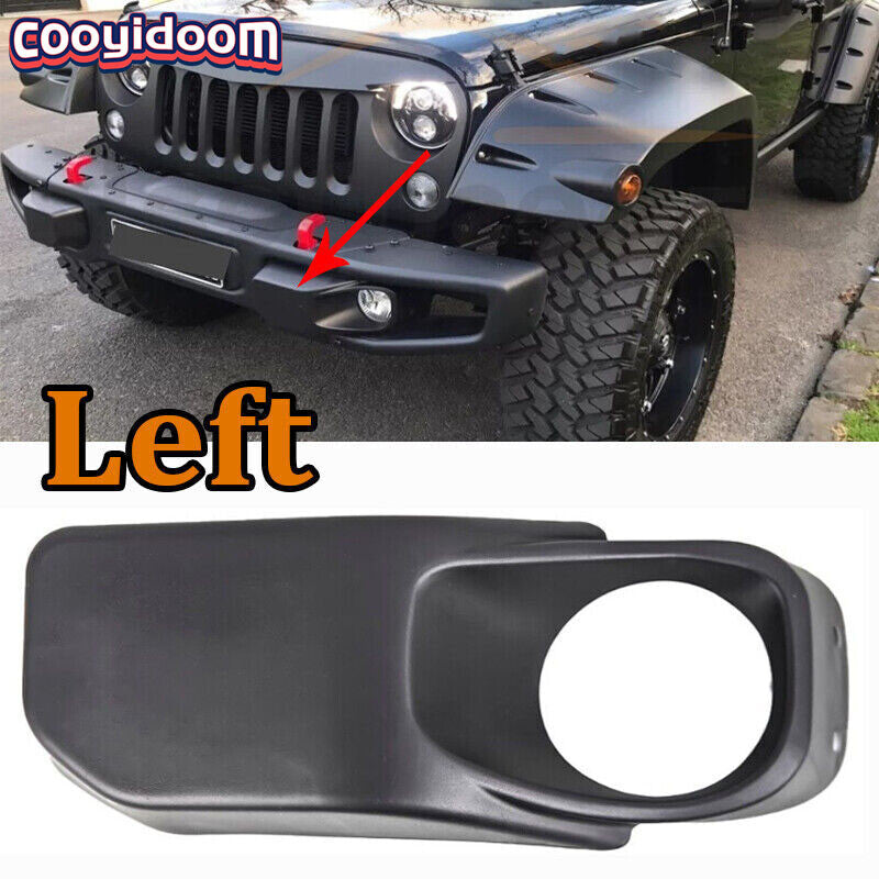 Suitable for Jeep for Wrangler JK 07-17 Left Fog Light Cover and Fog Light Bezel