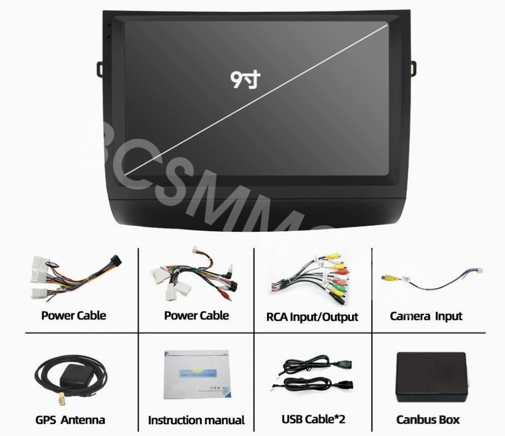 9'' 4+32GB Car Stereo Radio GPS Navi for Toyota Prius 2010-2015 GPS For CarPlay