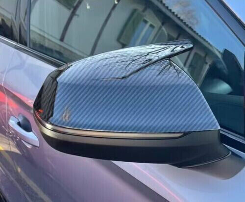 Carbon Fiber OX Horn Rearview Mirror Cover Replace for Audi Q5 Q7 SQ5 7 2016-23