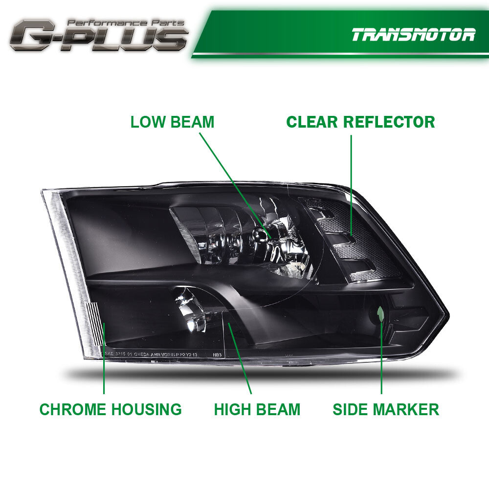 2009 - 2012 for Ram 1500 2500 3500 Black Jade Dragon One Pack