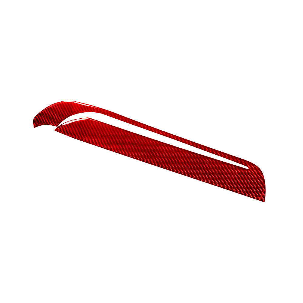 Red Carbon Fiber Interior Above Glove Box Cover Trim for Dodge Durango 2014-2020