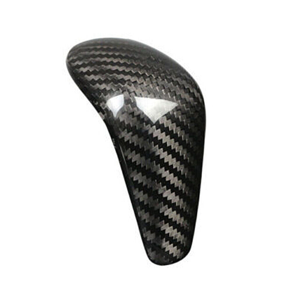 Carbon Fiber Look Gear Shift Knob Cover Trim Fit for Audi A6 2016-2018/A7 2015-2018