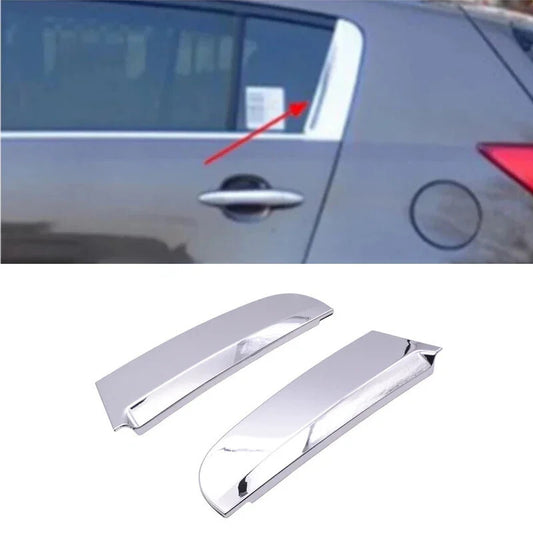 2Pcs Car Door Belt Chrome C Pillar Molding Cover for KIA Sportage 11-16 GARNISH
