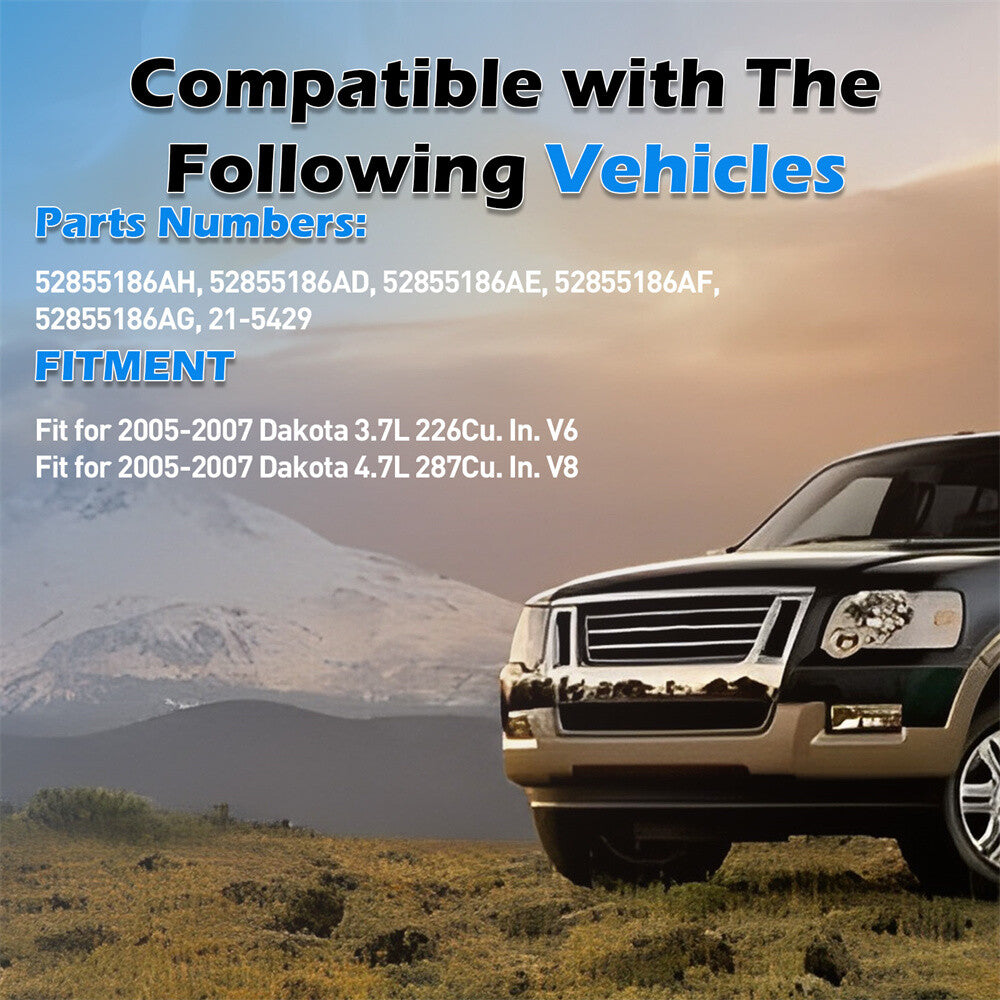 Power Steering Pump w/ Pulley For 2005-2007 for Dodge Dakota 3.7L 4.7L V8 21-5429