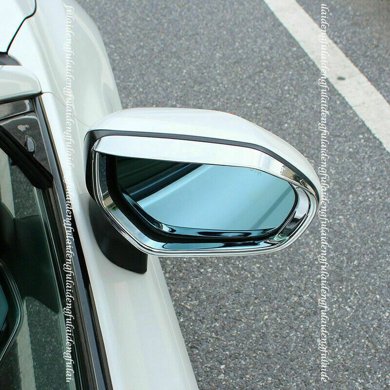 for Toyota RAV4 2019-2022 Chrome Side Rearview Mirror Frame Rain Eyebrow Trim