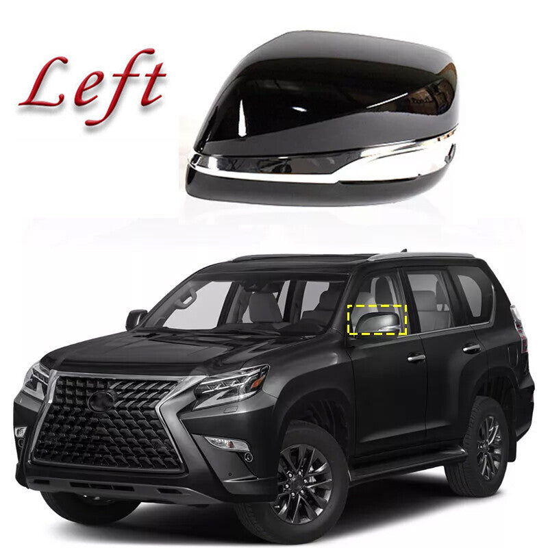 1 PCS Left for Lexus GX460 2010-21 Exterior Side Wing Rearview Mirror Cover Caps