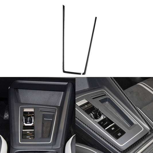 Carbon Fiber Interior Gear Shifter Side Frame Trim for VW for Golf 8 MK8 GTI 2021