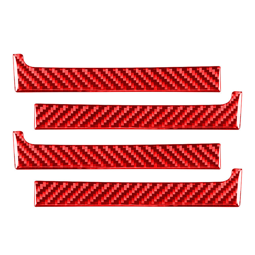 4¢ªInnent¨¹rgriffverkleidungs-Abdeckungsverkleidung f¨¹r for Toyota Tundra 2014-21 Rot