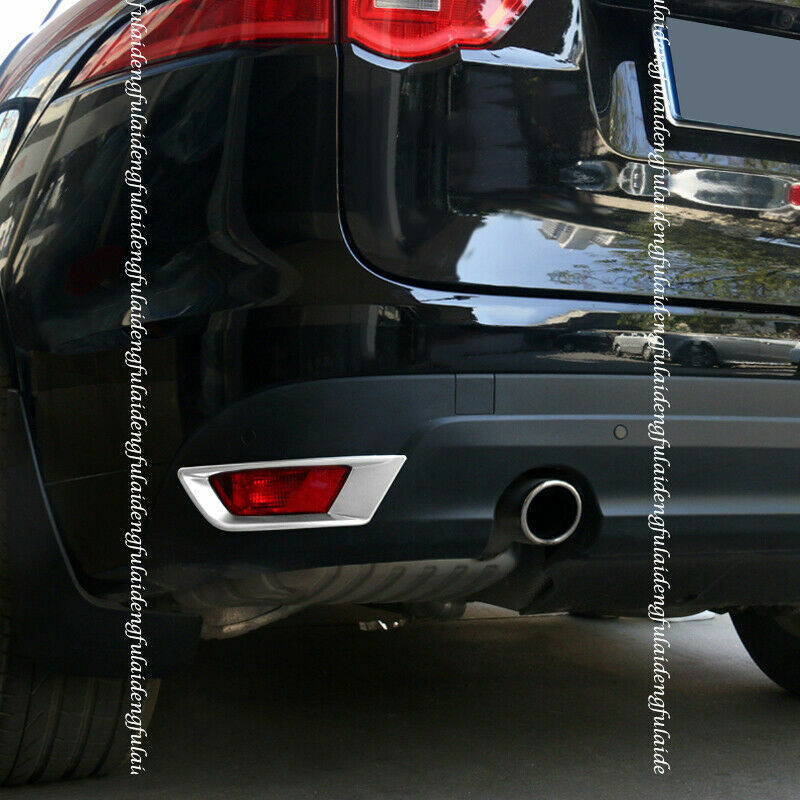 2X for Jaguar F-PACE 2016-2020 Chrome Rear Fog Light Lamp Frame Cover Trim Strip