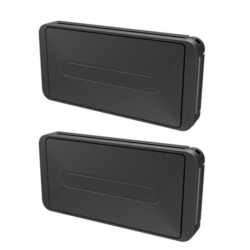 2x Black Car Safety for Seat Belt Buckle Clip Seatbelt Stopper Adjuster Fixing Clip