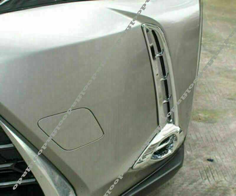 2P for Lexus UX 200 250h 2019-2022 Chrome Front Fog Light Lamp Frame Cover Trim