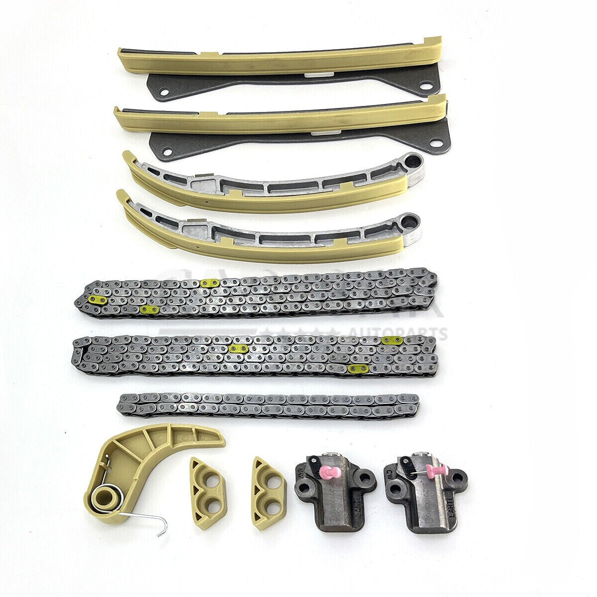 12-piece timing chain kit for Hyundai , for Kia Santa Fe, Sorento, Azera for Genesis 3.3L, 3.8L