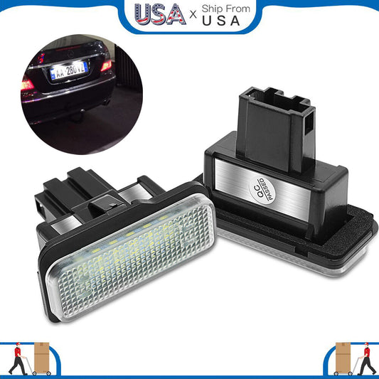 2x Rear Led License Plate Light Lamp for Mercedes Benz W203 W211 W219 2004-2010