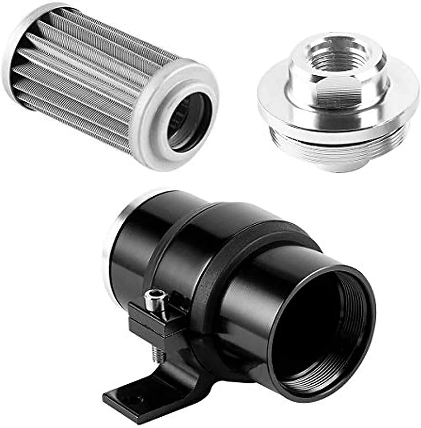 10 Micron Inline Fuel Filter w/ 6AN 8AN 10AN Adapter Fitting An6 Fuel Filter