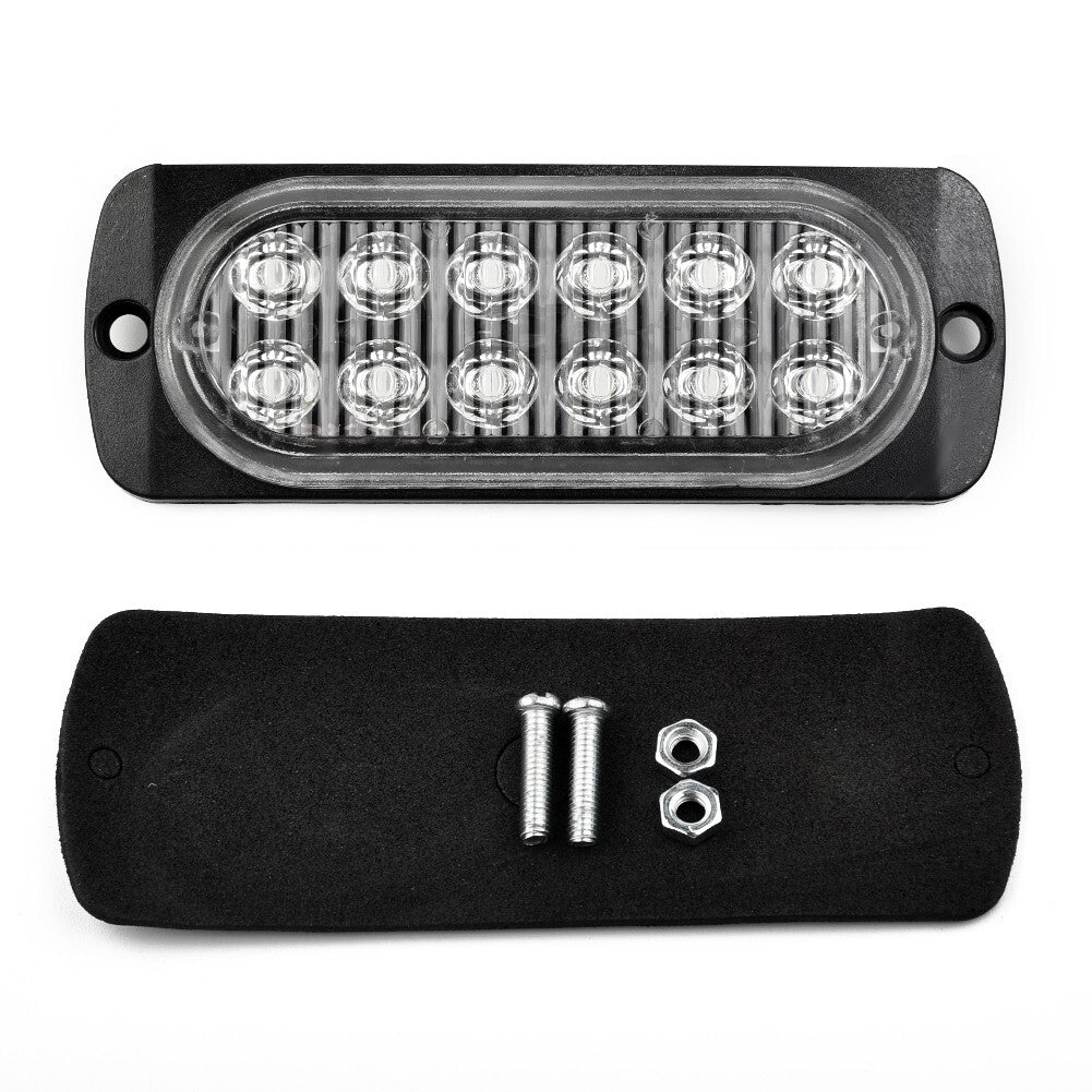 2-piece rear red fog lights, 12/24 volts, universal truck, van, and bus cab lights.