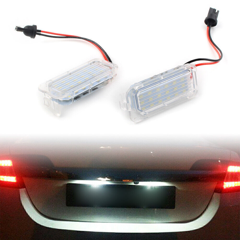 2X SMD 18 LED License Plate Light for Ford Fiesta Focus C-Max Kuga Mondeo XF