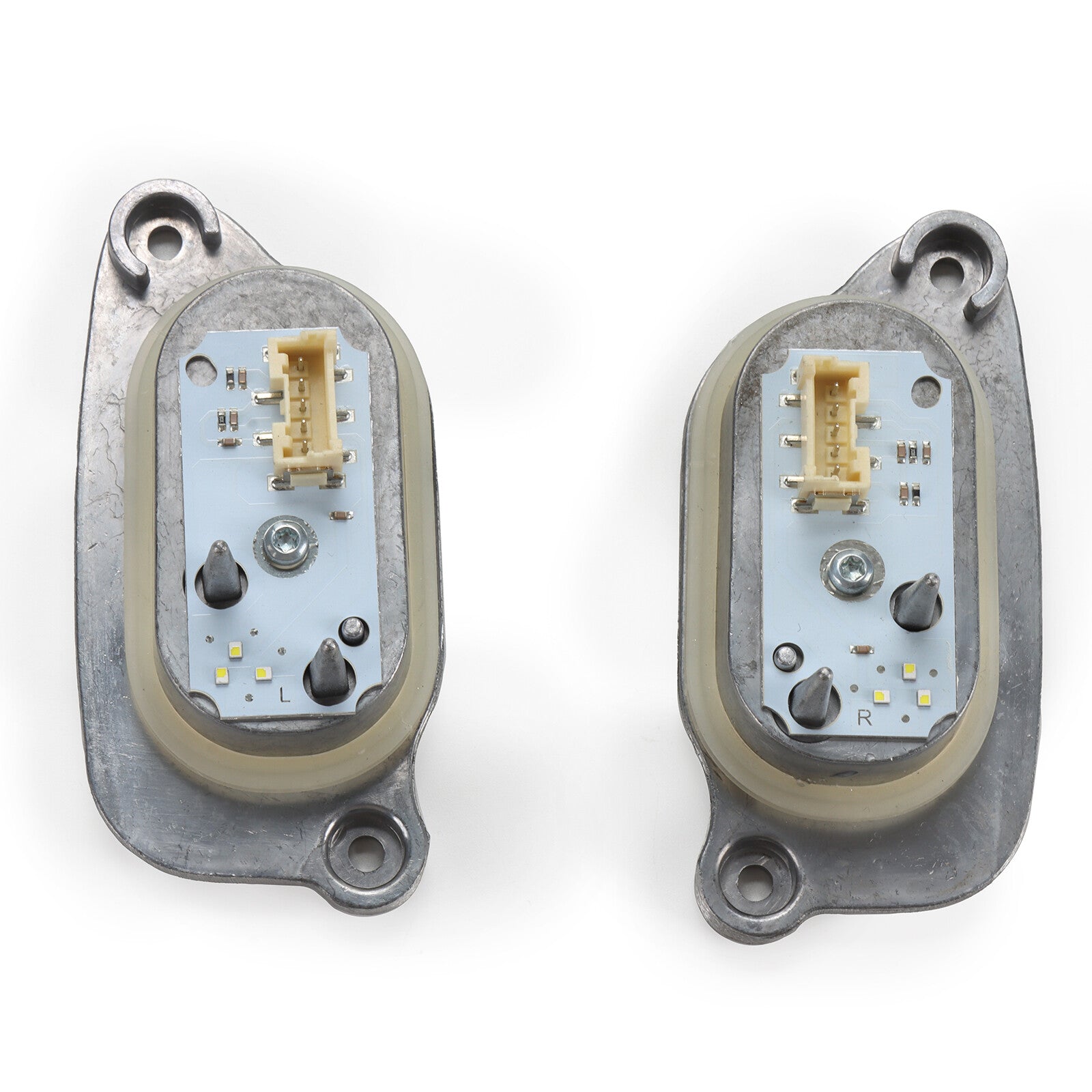 Two new xenon headlight DRL module units suitable for 2017-2021 for Audi A3 S3 (approximately 8V).