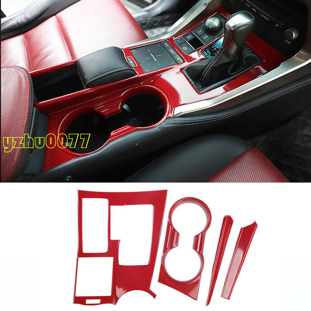 21P Red Carbon Fiber Car Interior Kit Cover Trim for Lexus NX200t 300h 2015-2021