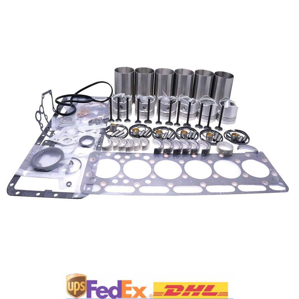 Rebuild Kit W/ Gasket Set for Hino J08E Engine 238 268 338 Medium Duty Truck
