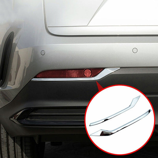 Chrome Rear Fog Light Lamp Bumper Bezel Trim For 2022-2024 for Lexus NX 250 350 450h