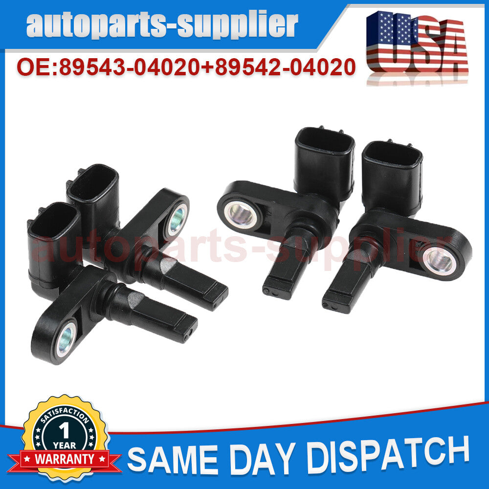 4-piece set of front, rear, left, and right ABS wheel speed sensors suitable for Toyota Tacoma and for Lexus