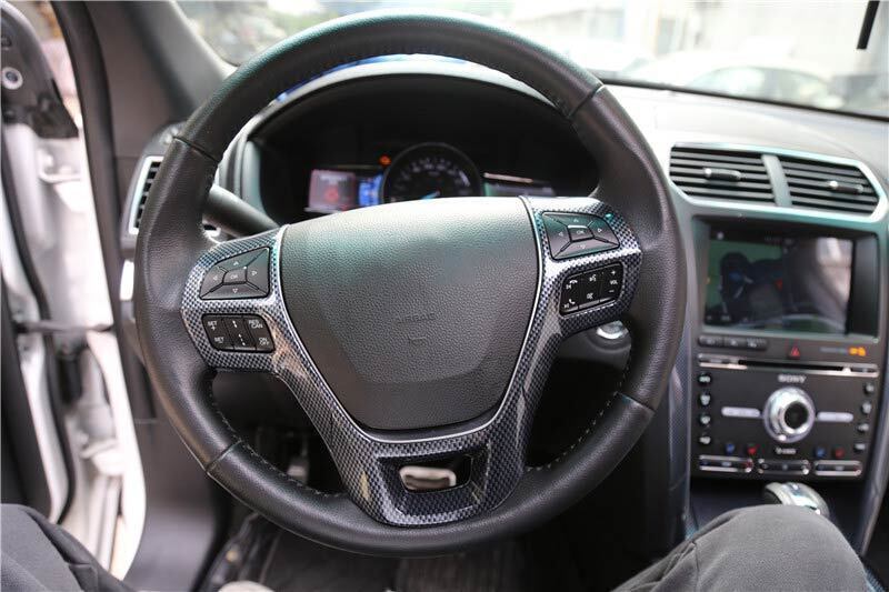 for Ford Explorer 2016-2019 Carbon Fiber Interior Decor Accessories Kit Cover