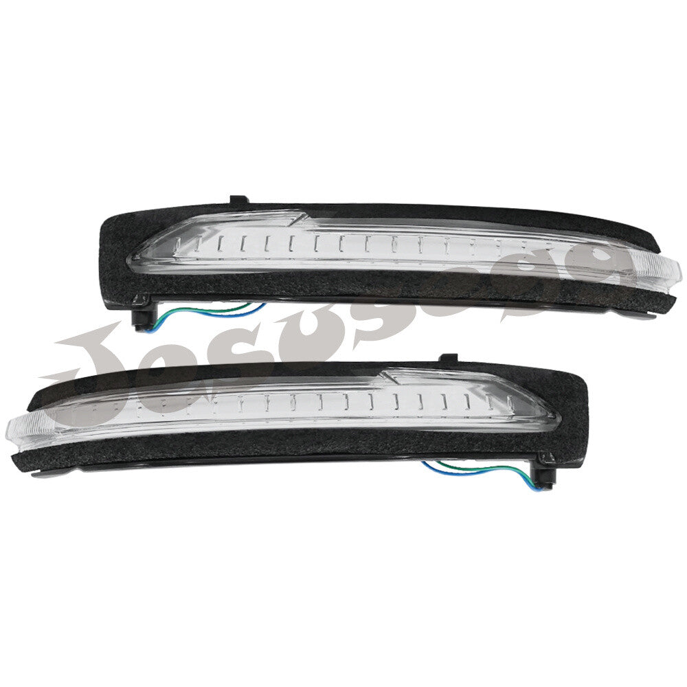 2 x Exterior LHRH LED Wing Mirror Indicator Lens 12V for Nissan Qashqai for X-Trail