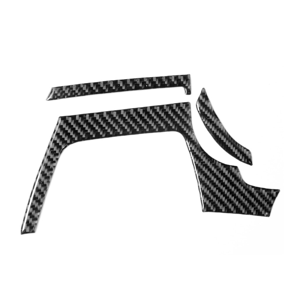 3Pcs Carbon Fiber Driver Air Vent Outlet Trim for BMW 6 Series F12 F13 2011-2018