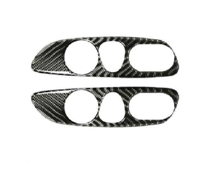 for Chevrolet Malibu 2016-2021 Vinyl Carbon Fiber for Seat Button Handle Panel Cover
