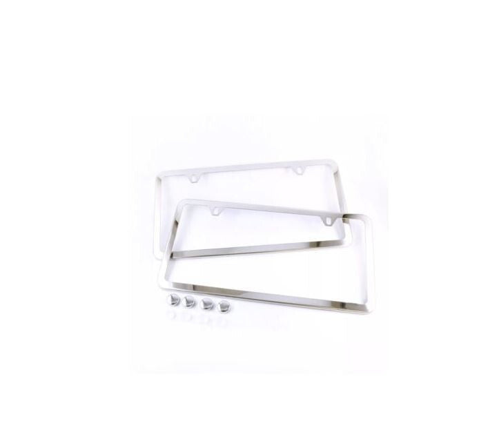 2. Car license plate frame cover cap, rear trunk ultra-thin chrome plating suitable for Kia and for Lexus
