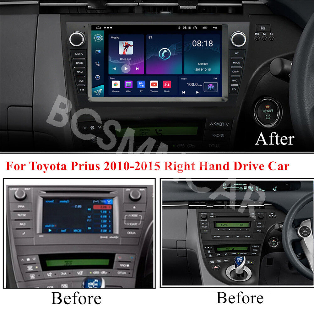 Fit for Toyota Prius 2010-2015 LHD Touch Screen Stereo Radio GPS WiFi Head Unit