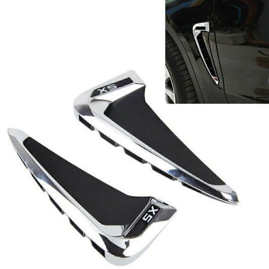 F¨¹r for BMW X5 Chrom Seitenmarkierung Kotfl¨¹gel Luftfl¨¹gel L¨¹ftungsblende Abdeckung