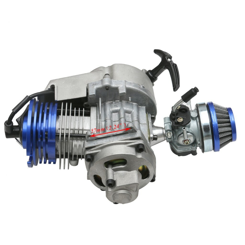Racing 49cc 2-stroke engine motorcycle for mini pocket off-road bicycle go-kart