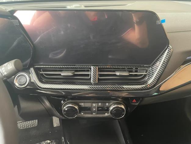 Carbon Fiber Center Air Outlet Vent Cover Trim for Chevrolet Trax 2023 2024 2025