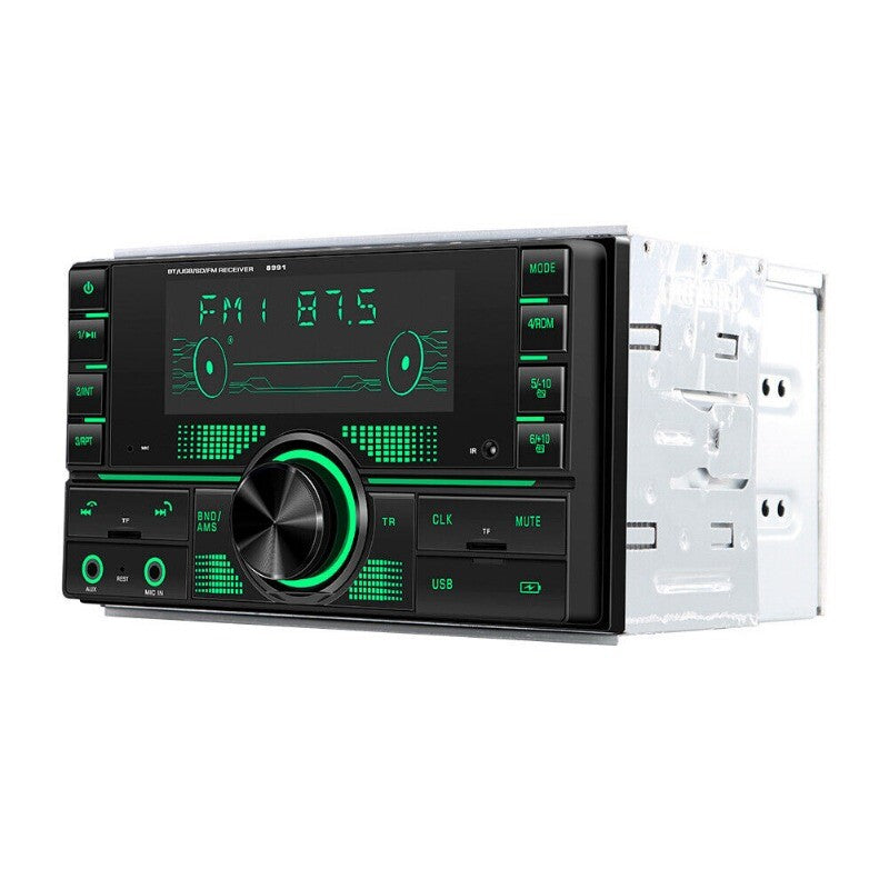 Car stereo audio Bluetooth head unit FM/USB/MP3/SD/AUX-IN/color backlit player