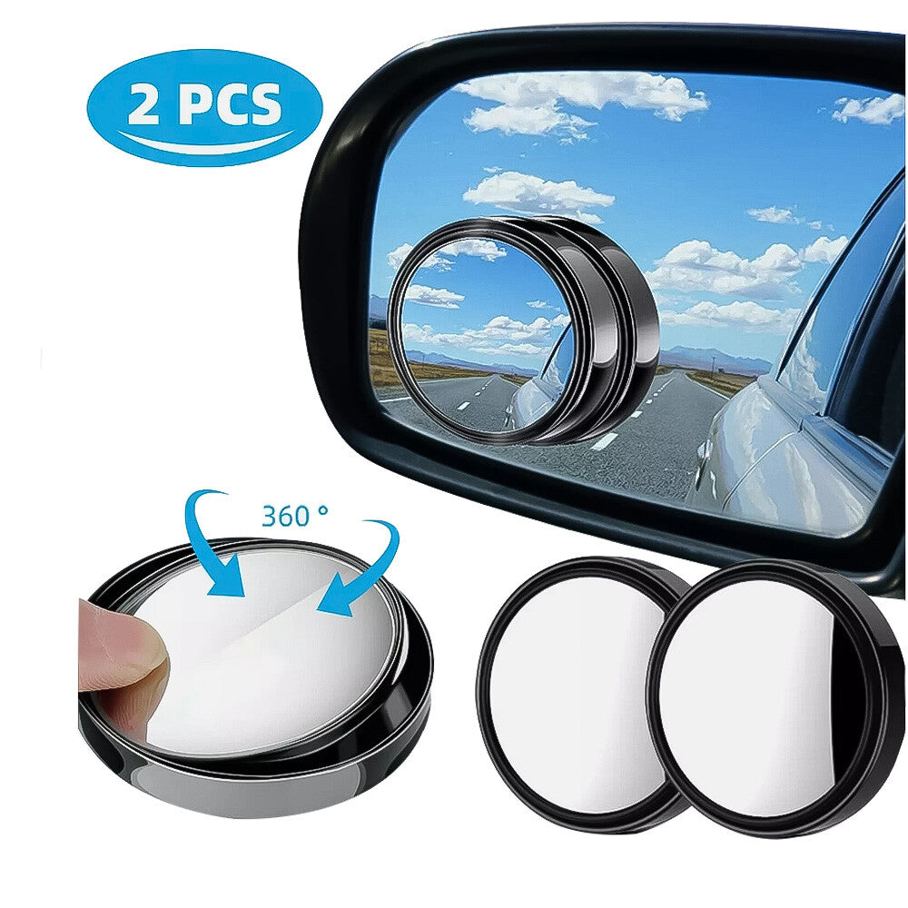 2Pcs Blind Spot Mirrors Round HD Glass Side For Car Convex 360¡ã Rear View Mirror