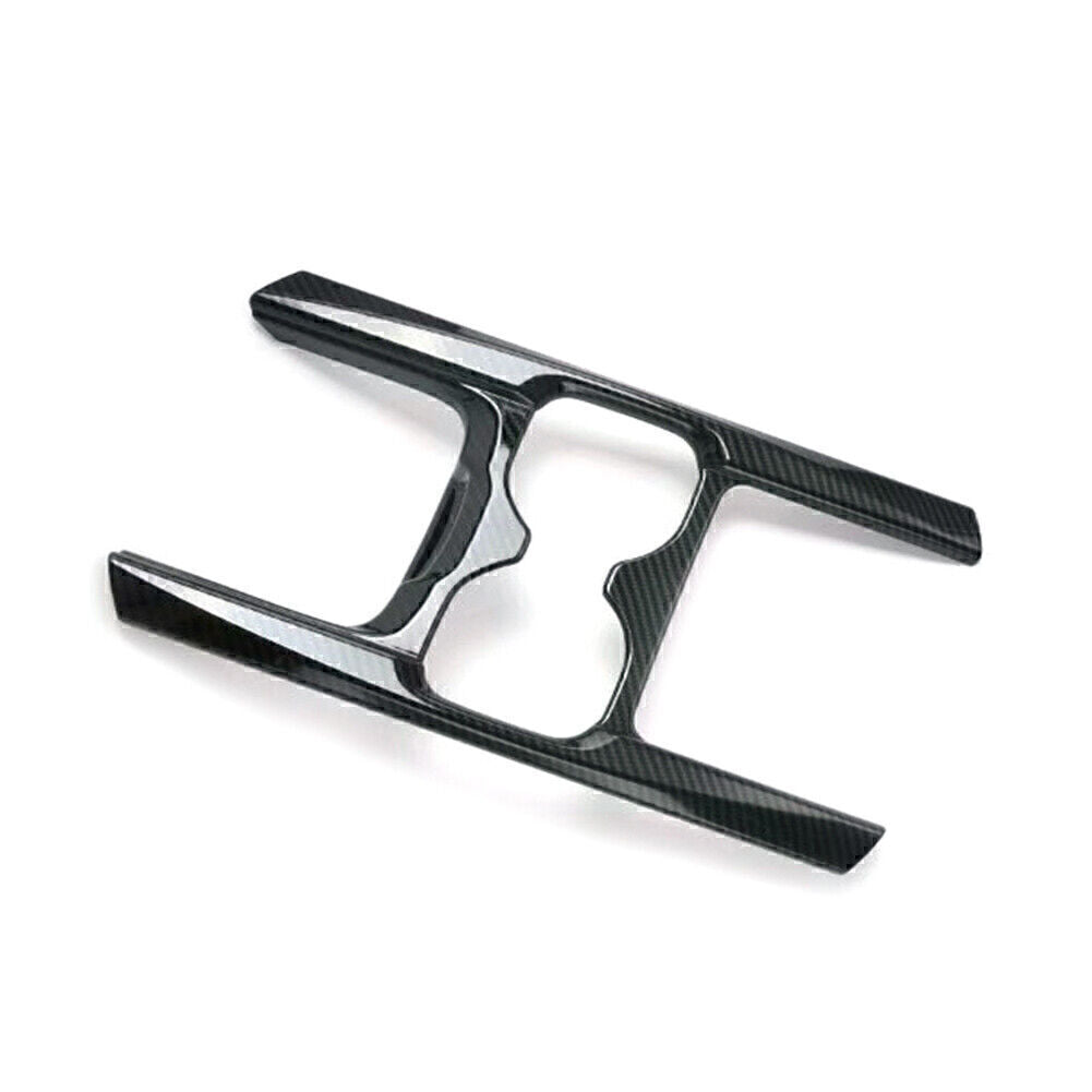 Carbon Fiber Water Cup Holder Cover Trim Frame for Honda CR-V CRV 5th 2017-2019