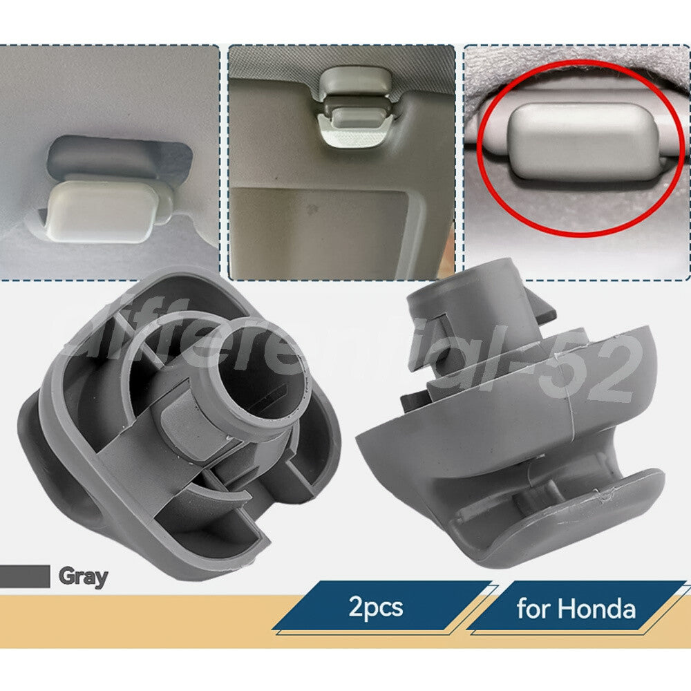2X Hook Clips Hanger 88217S04003ZA Fit for Honda for Civic Accord CR-V Sun Visor Bracket