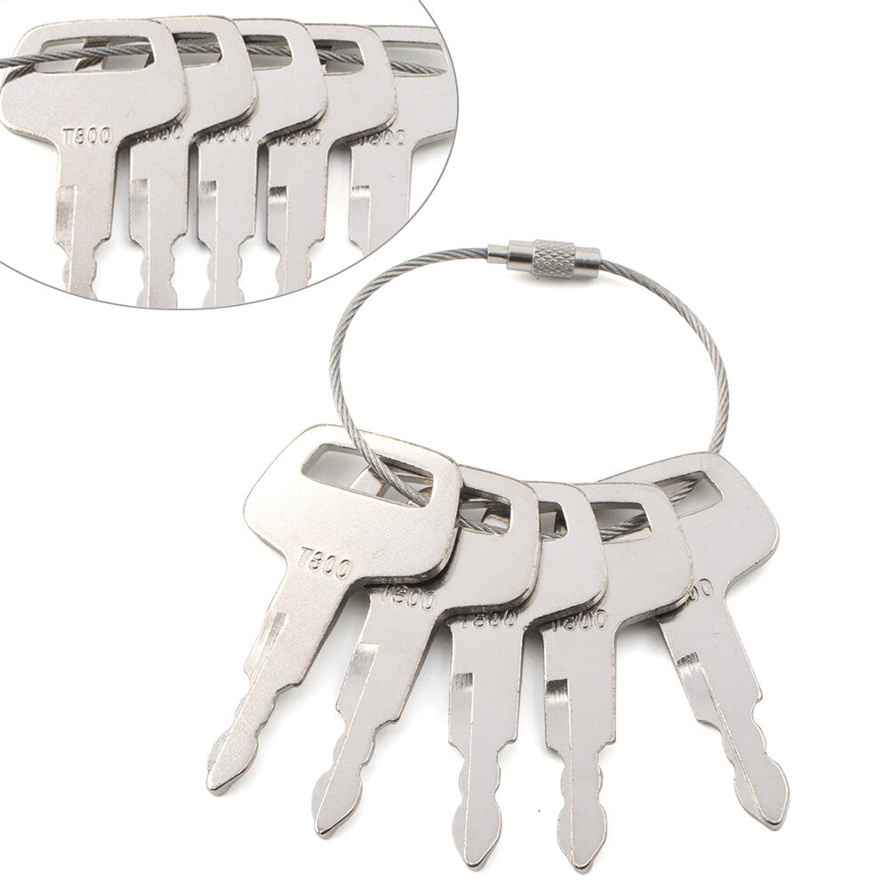 T800 Ignition Keys ELI80-0110 For TCM Heavy Equipment Loader Wheel Loader 5Pcs